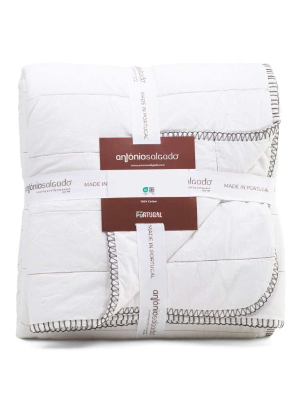 ANTONIO SALGADO Made In Portugal Quilt With Whipstitch Trim